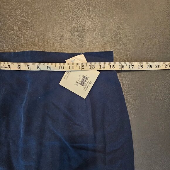 Theo Miles Silk Blue Skirt - Picture 3 of 6